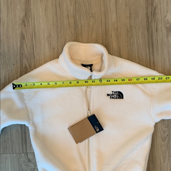 The North Face Ivory Cream Off White Fleece Jacket Full Zip - Picture 6 of 6